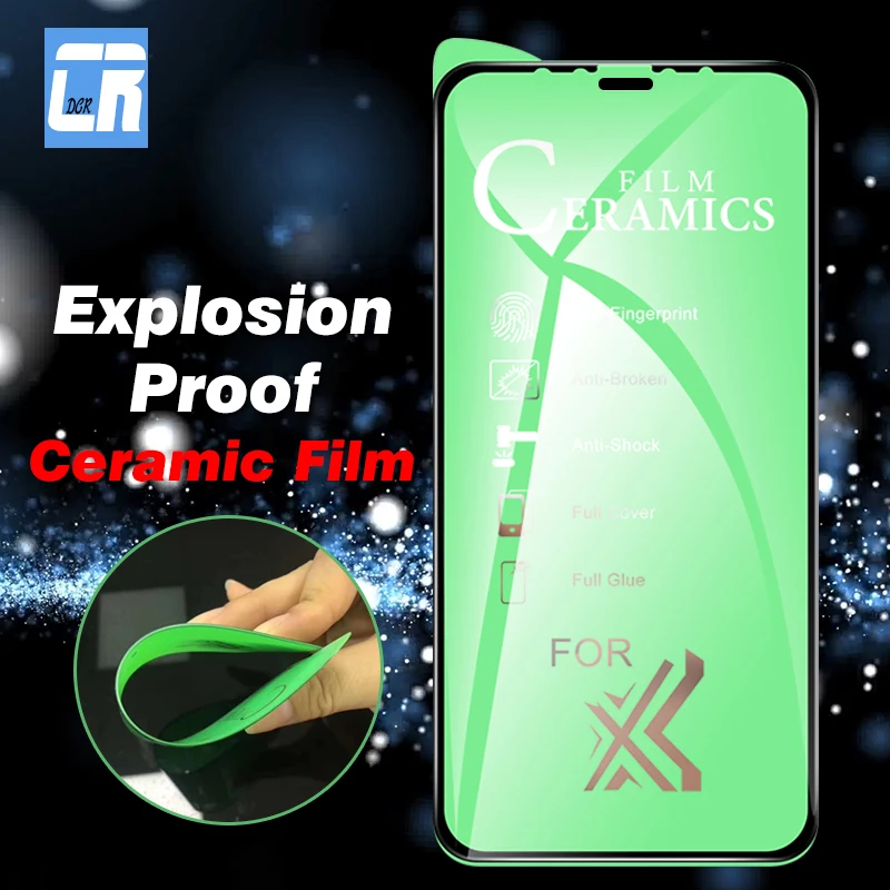 Взрывозащищенная Мягкая Керамическая Защитная пленка для iPhone 12 11 Pro X XR XS MAX 7 8 6 Plus