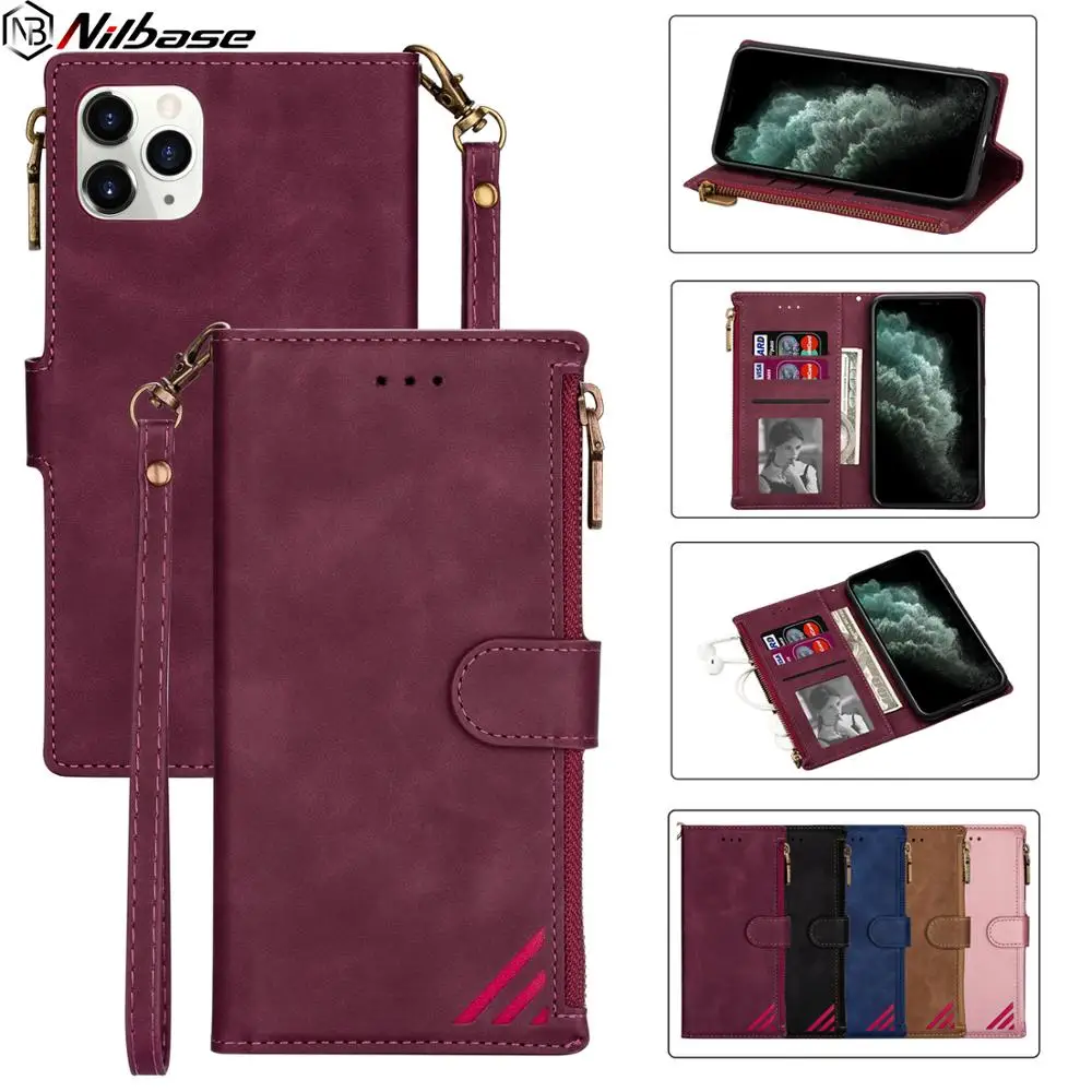 Комбинированный Магнитный флип-чехол для iPhone 11 Pro Max X XR XS 7 8 6 6s Plus SE2020 кожаный