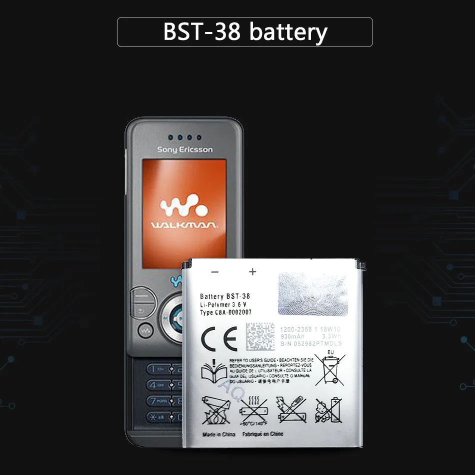 Аккумулятор высокой емкости для телефона Sony Ericsson W995 C510 C902 C905 K770I K850 W580I R306 W980 Z770i K770
