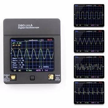 

2mhz 5msps Mini Digital Oscilloscope Touch Screen Portable USB Oscilloscope Interface Frequency Measuring For Electrician