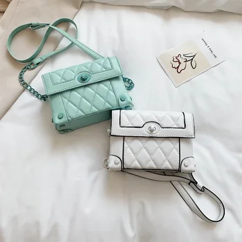 

women's bag Brand Original Design Handbag Texture Fairy Bag 2020 New Casual Shoulder Messenger Bag Rhombic Chain Square Bag