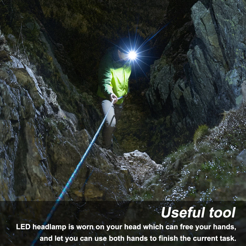 COB LED Headlight AAA battery Mini headlamp Head Light Torch Lamp Fishing mini Small Bright High Power Lantern Lampe for Camping
