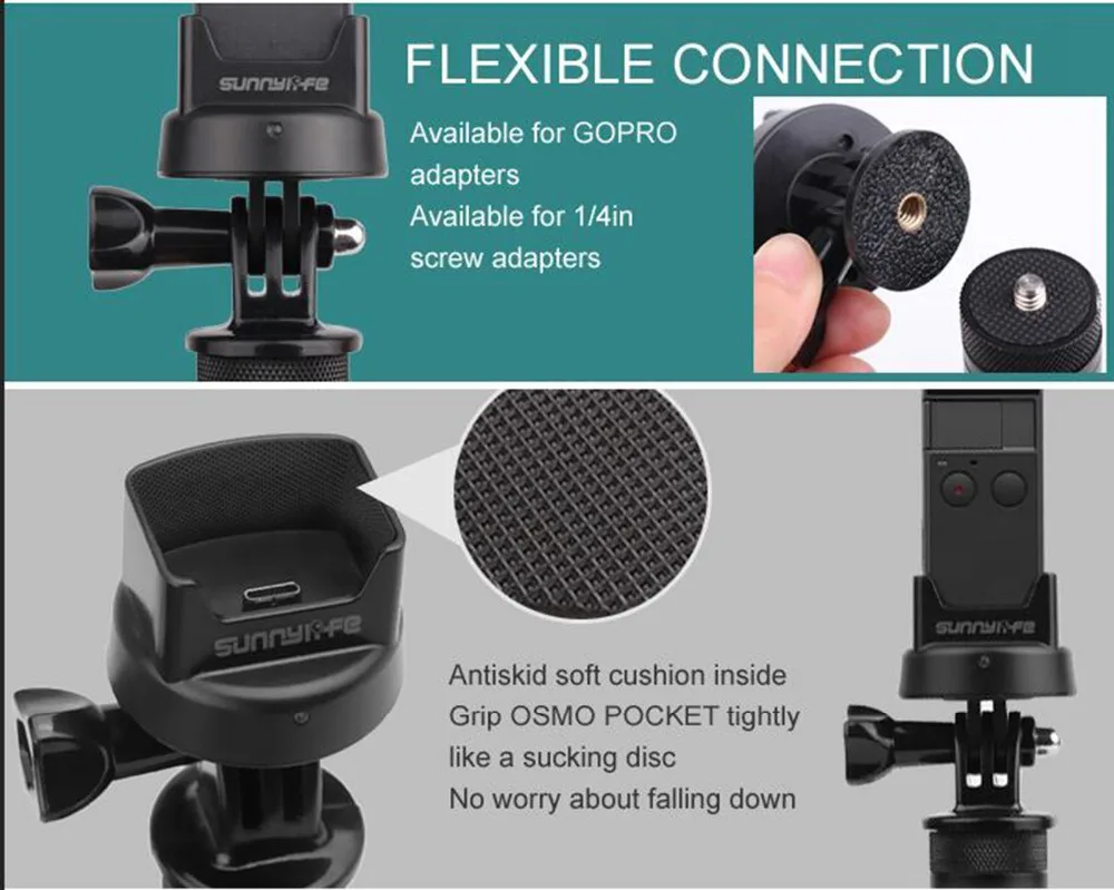 Bluetooth беспроводной зарядки база подставка адаптер для DJI OSMO Карманный карданный камеры