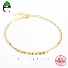 ElfoPlataSi 925 Твердые Настоящее серебро 925 пробы маленькие кровати браслет для женщин жена девушки леди OL серебряные ювелирные изделия ED307