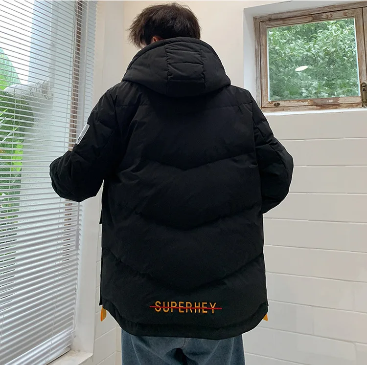 men new style down jackets stand collar black thermal down coat red casual fashion intensification down outerwear warm