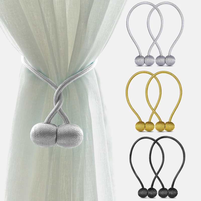 1 pcs new Magnetic Ball New Pearl Curtain Simple hanging ball curtain clip curtain pearl tie rope Clips Holder curtain accessory 1 pcs new Magnetic Ball New Pearl Curtain Simple hanging ball curtain clip curtain pearl tie rope Clips Holder curtain accessory