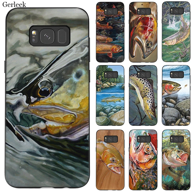 Форель Панель Живопись чехол для samsung Galaxy A10 A10S A20 A20S A20E A30 A30S A40 A40S A50 A50S A60 A70 A70S