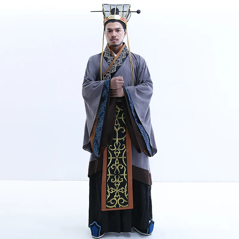 Традиционное китайское платье Hanfu для мужчин косплея древний министр династии