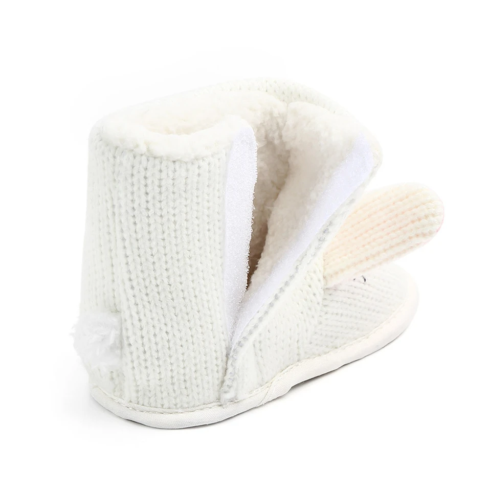 Pretty Warm Knitted Cotton Baby Booties