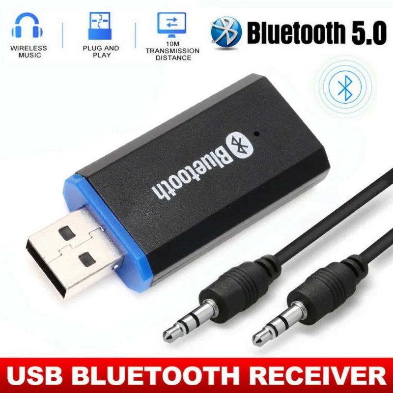 USB Bluetooth 5,0 приемник 3,5 мм порт беспроводной адаптер для ТВ ПК наушники Динамик