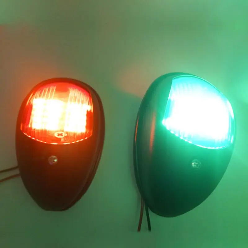 2Pcs 12V LED Navigation Light Lamp Signal Lamp For Marine Boat Yacht Truck Trailer Van