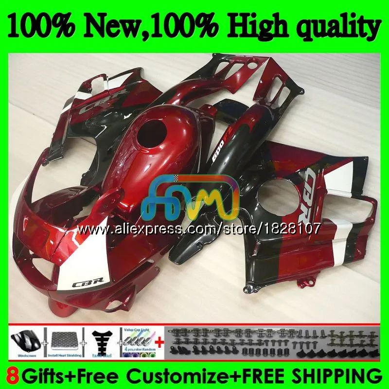 CBR 600F3+ майка для HONDA CBR600FS CBR 600 FS F3 1995 1996 1997 1998 3BS. 77 CBR600 F3 CBR600F3 95 96 97 98 горячая темно-красный обтекатель - Цвет: No. 1