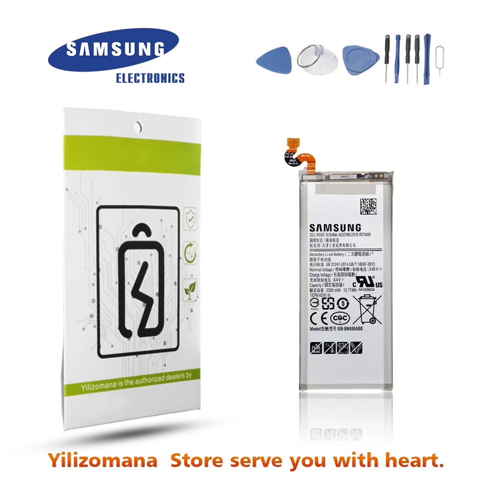 Аккумулятор для samsung N950 EB-BN950ABE 3300 мАч для samsung Galaxy Note8 N950F N950U N950A N950N Сменный аккумулятор для телефона