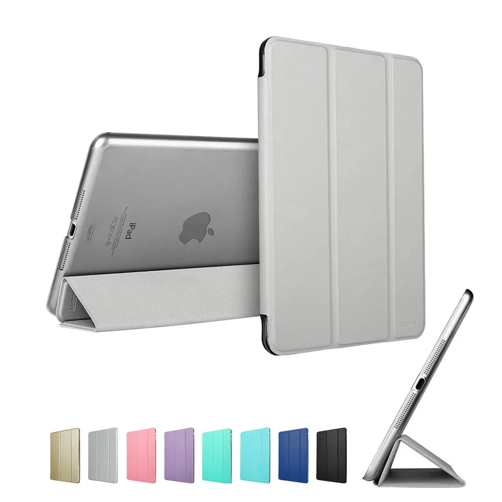 Silver Grey Чехол для iPad mini 4 ESR, ультратонкий светильник из искусственной кожи, полупрозрачный чехол для задней панели из поликарбоната, Чехол для iPad mini 4, выпуск - Цвет: Silver Grey