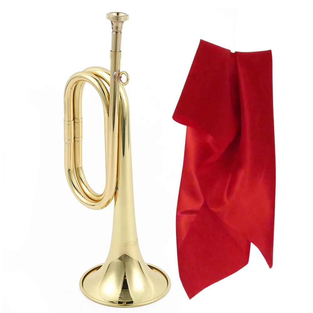 310mm Copper Bugle Retro Brass Trumpet Exquisite Practical Musical Instrument for School Students Practice | Спорт и развлечения