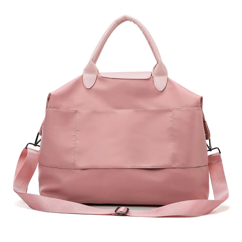 

Autumn New Style WOMEN'S Bag Fashion Casual Wet And Dry Separation Large Bag Simple Oxford Cloth One-Shoulder Handbag Can Be Set