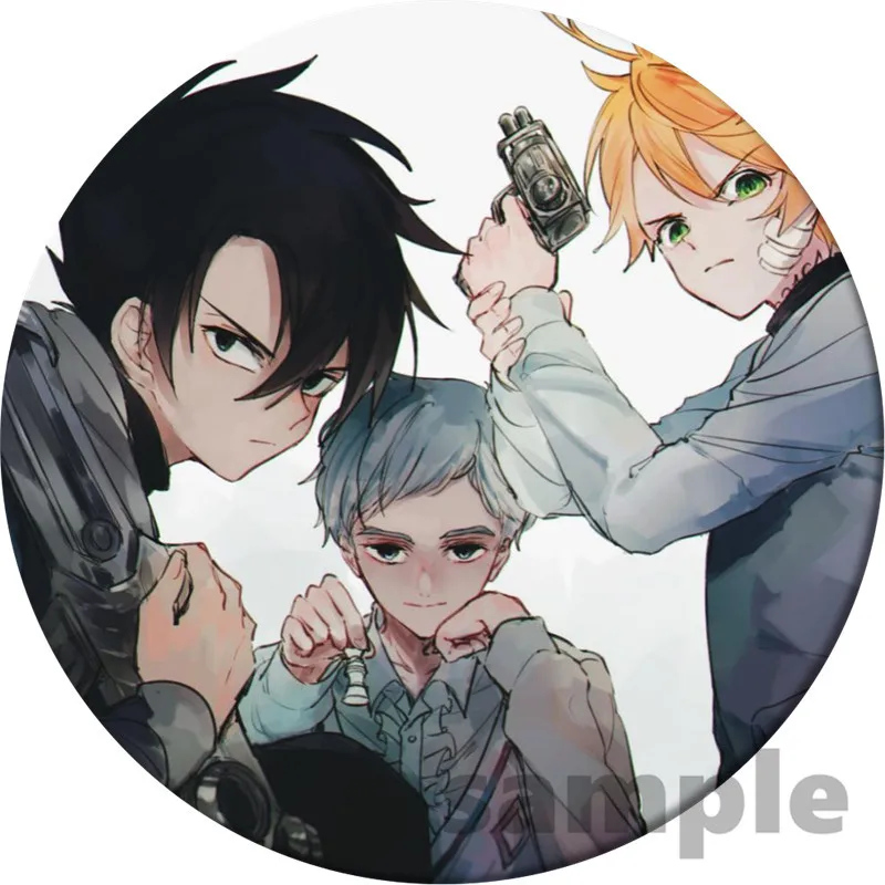 Anime The Promised Neverland Brooch Pin Cosplay Badge  For Clothes Backpack Decoration Children's gift B008 anime cosplay female Cosplay Costumes