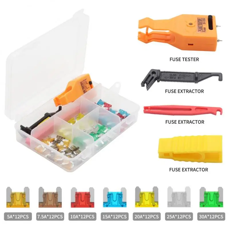 60 /88PCS Car Spare Fuse Set Replacement Fuse Accessory Kit With