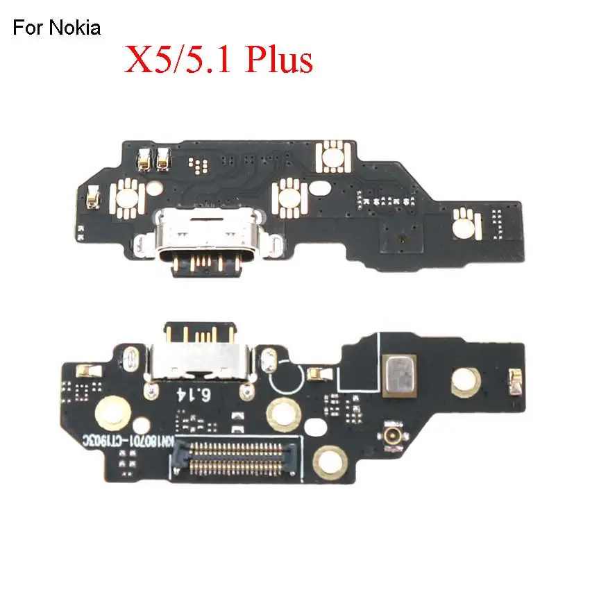 Nokia X5 5.1Plus YuXi для Nokia X5 X6 X7 5,1 6,1 TA-1099 TA-1103 7,1 Plus type-C usb зарядный порт зарядное устройство док-станция Соединительная плата гибкий кабель - Цвет: Nokia X5 5.1Plus