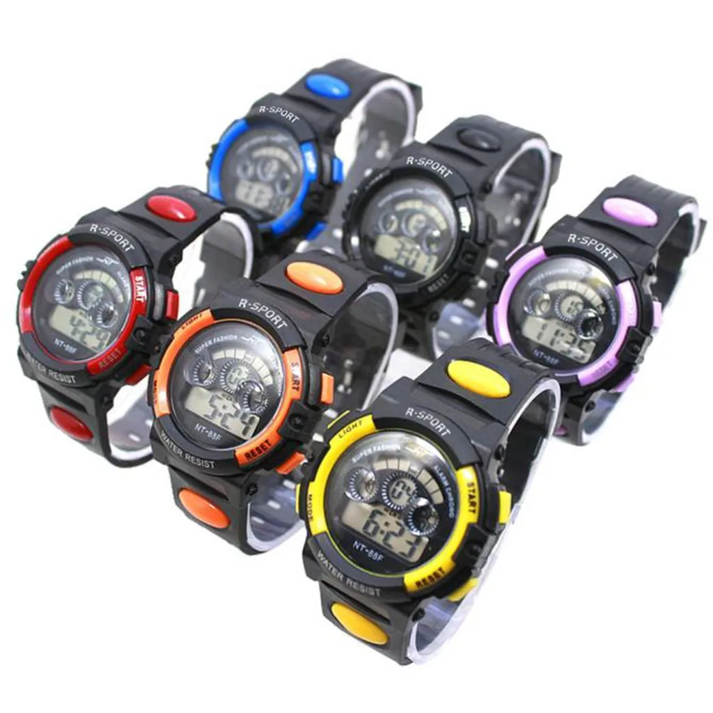Waterproof Sports Watch Mens Boy's Digital Led Alarm Watch Multifunctional Date Wrist Watch Luxurious Casual Relogio Montre