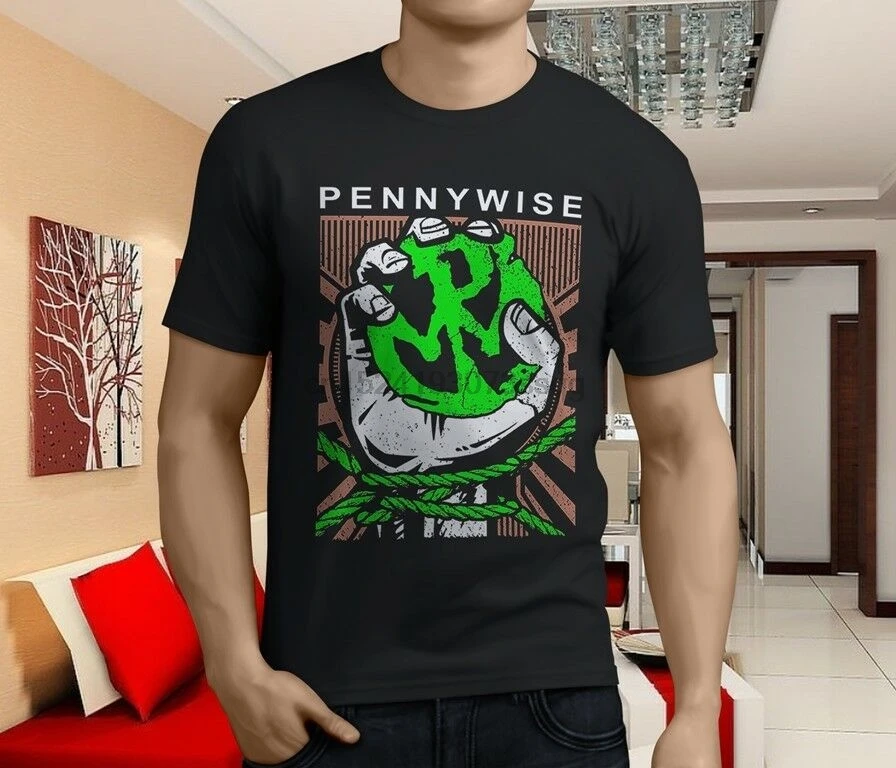 Новая популярная мужская Черная футболка PENNYWISE ALL OR Never ROCK BAND размер S-3XL | Мужская
