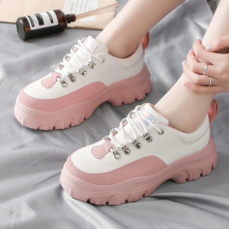 

fashion classic Thick-soled platform shoes Zapatillas de mujer de fondo plano fashion flats comfortable casual shoes H12-26