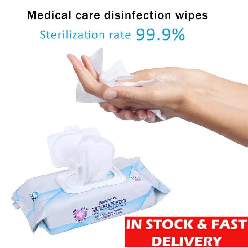

2020 New 80pcs/Pack Wet Disinfection Portable Alcohol Swabs Pads Wipes Antiseptic Cleanser Cleaning Sterilization First Aid Home