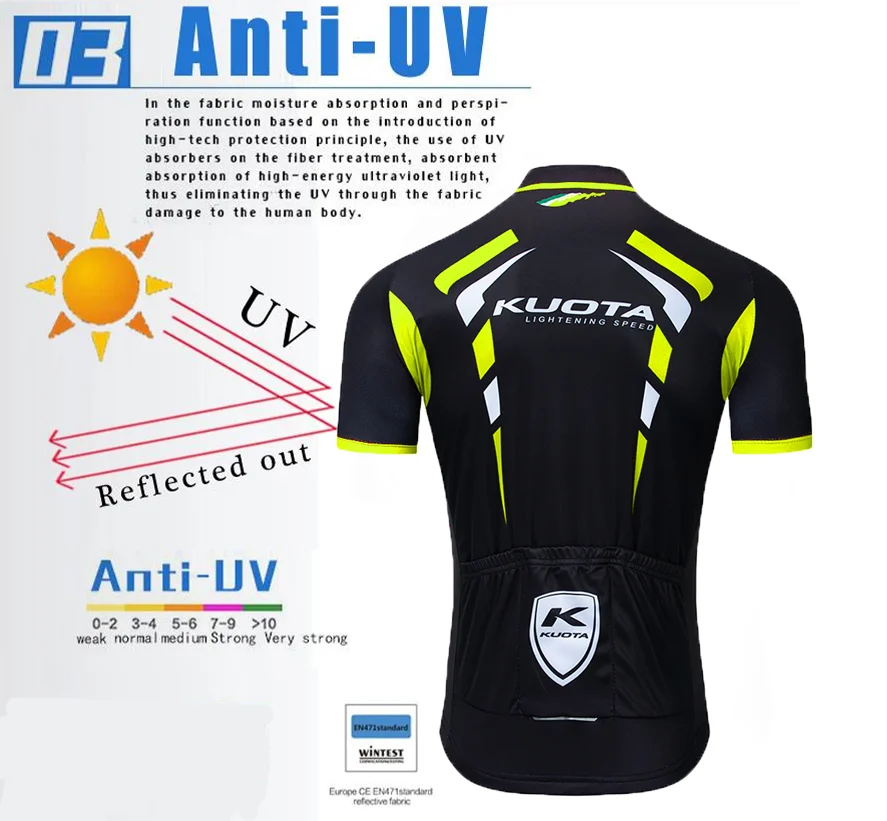 Новая команда KUOTA велосипедная одежда Джерси Ropa быстросохнущая Мужская летняя