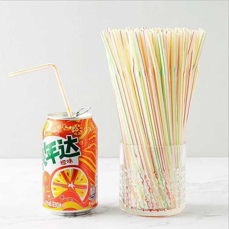 

Disposable Color Elbow Straw 100 PCs Fruit Juice Beverage Straw Lengthened Flexible Milk Tea Beverage Suction Pipe