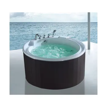 

Hot sell H-5612 free standing surfing nozzle massage round shaped relaxing hot-tub Luxury bathtub