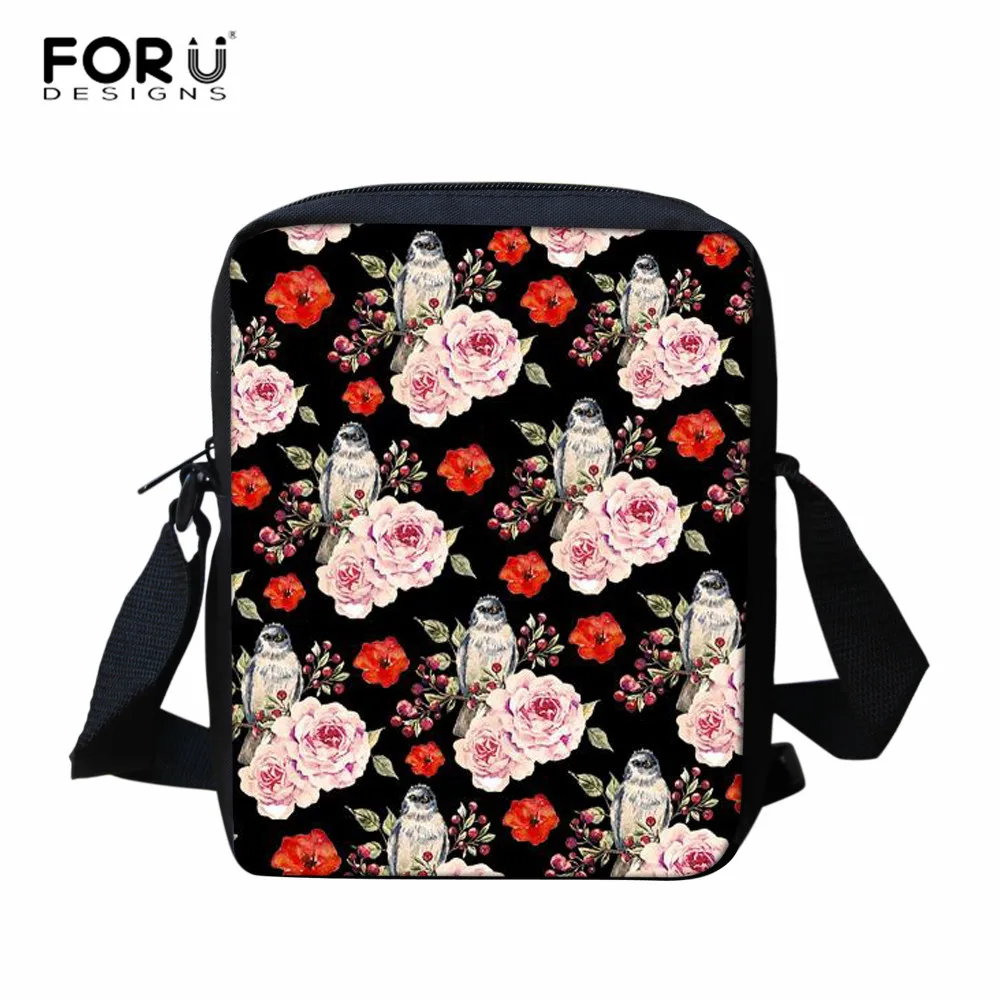 LH1347E FORUDESIGNS/женские сумки-мессенджеры, сумка на плечо, сумки с воробьями и растениями, сумка-мессенджер, Детская школьная мини-сумка через плечо - Цвет: LH1347E