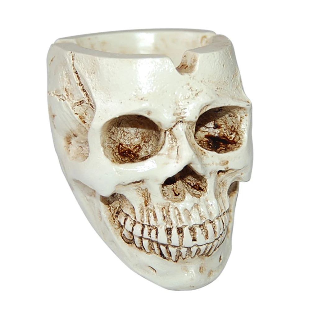 Cigar Ashtray Smokers Human Skull Ashtray Holder Portable Small Size othic Style for Indoor Outdoor
