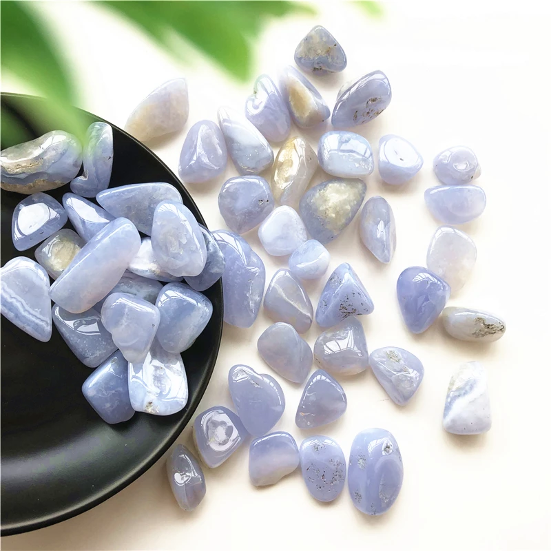 

Dropshipping 100g 10-30mm Blue Lace Agate Carnelian Tumbled Stone Crystal Gemstone Healing Decoration Natural Stones