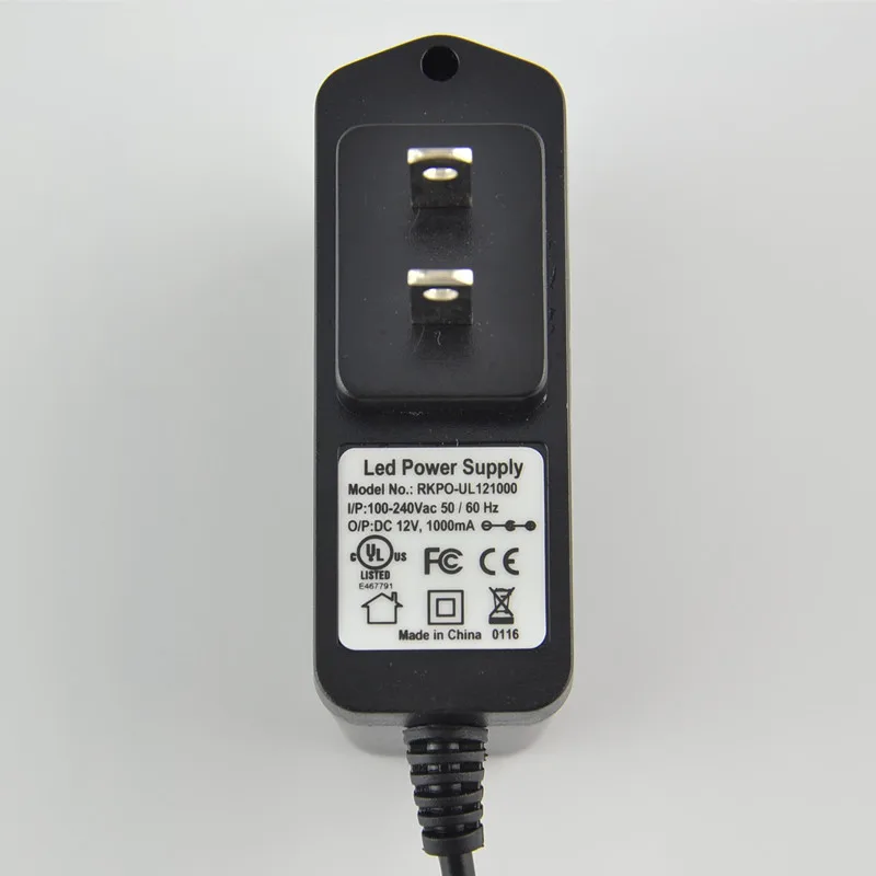 AC 220V DC 12V 1A Светодиодная лента лампа сценический светильник зарядное устройство