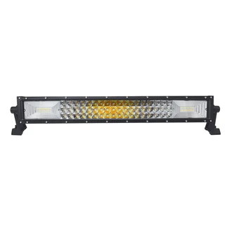 

ECAHAYAKU 20 Inch Straight LED Light Bar 324W with Dual Color and Flashing Style IP68 6000K for Road Roller Crane Mining Tractor