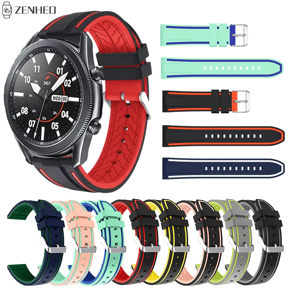 

Силиконовый ремешок 22 мм для Samsung Galaxy Watch 3 45 мм сменный ремешок для часов Huawei Honor Magic Watch 2 46 мм