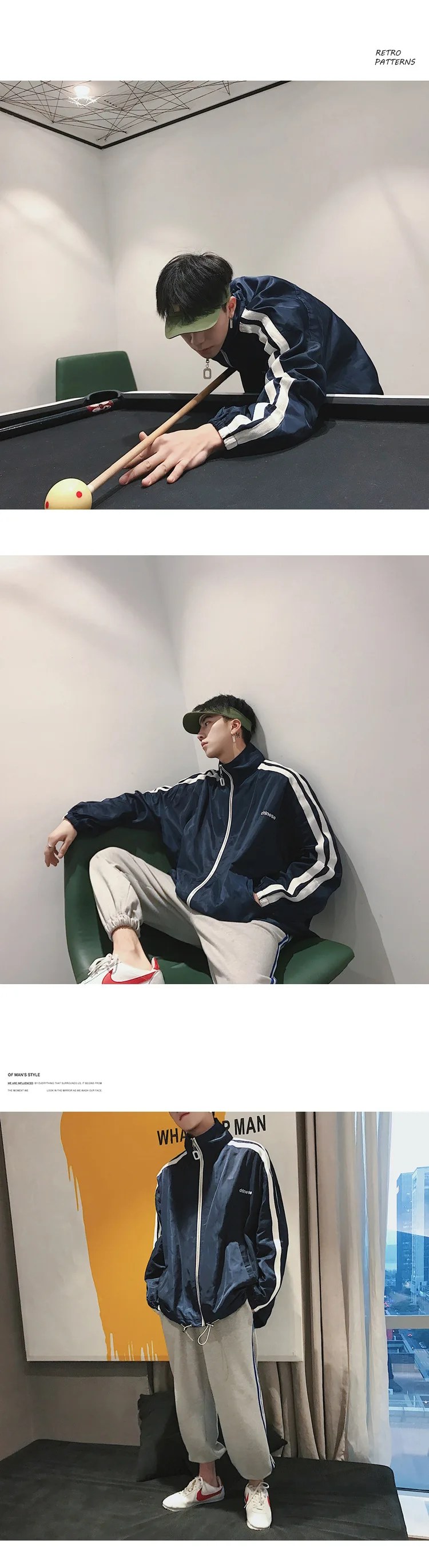Zijun Весенняя новая стильная бейсбольная форма Ulzzang, куртка для мальчиков, Трендовое студенческое свободное универсальное пальто