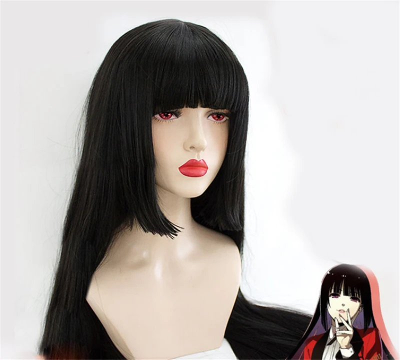 1 шт. длинный парик аниме Kakegurui Jabami Yumeko для женщин девушек Косплей Декор