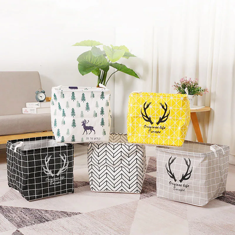 Складная корзина для белья ONEUP Cube детей хранения игрушек и книг органайзер одежды