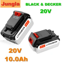 Bateria recarregável do li-íon da substituição da bateria da ferramenta original 20v 10000mah para black & decker lbxr20 lb20 lbx20 lb2x402