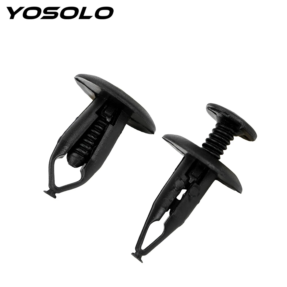 YOSOLO 50 шт./компл. автомобильный бампер зажимы подходят для Ford Fender лайнер Фиксатор заклепки Дверная панель авто крепеж