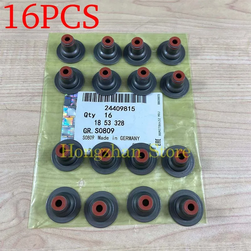 16PCS Engine Seal Valve Stem For Chevrolet Aveo Sonic Cruze Opel Zafira Vauxhall Pontiac G3 Opel Astra 24409815 24405819 o ring seal set rubber seal ring engine transmission seal