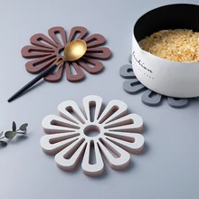 17cm Round Heat Resistant Silicone Mat Drink Cup Coasters Non-slip Pot Holder Table Placemat Kitchen Accessories Onderzetters