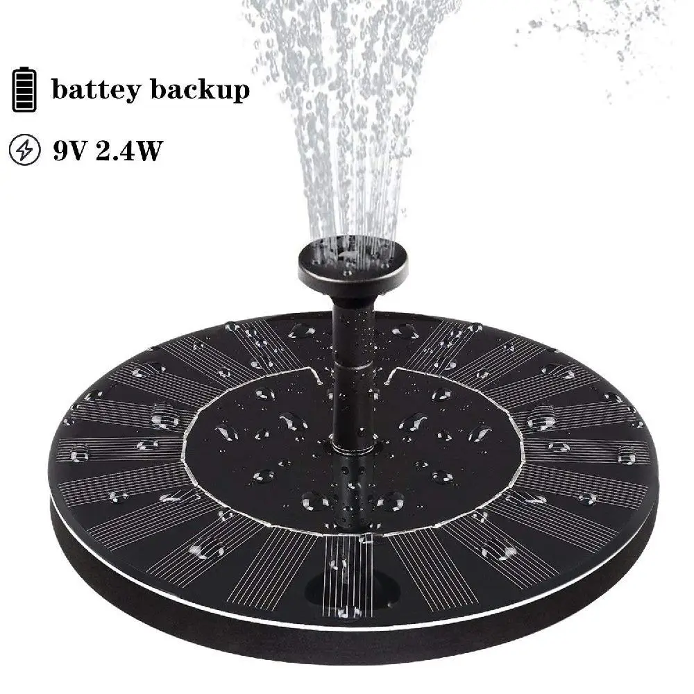 

2019 New Solar Fountain Water Pump For Garden Pond Pool Fish Tank Landscape Garden Solar Power Decorative Fountain 9v 2.4w