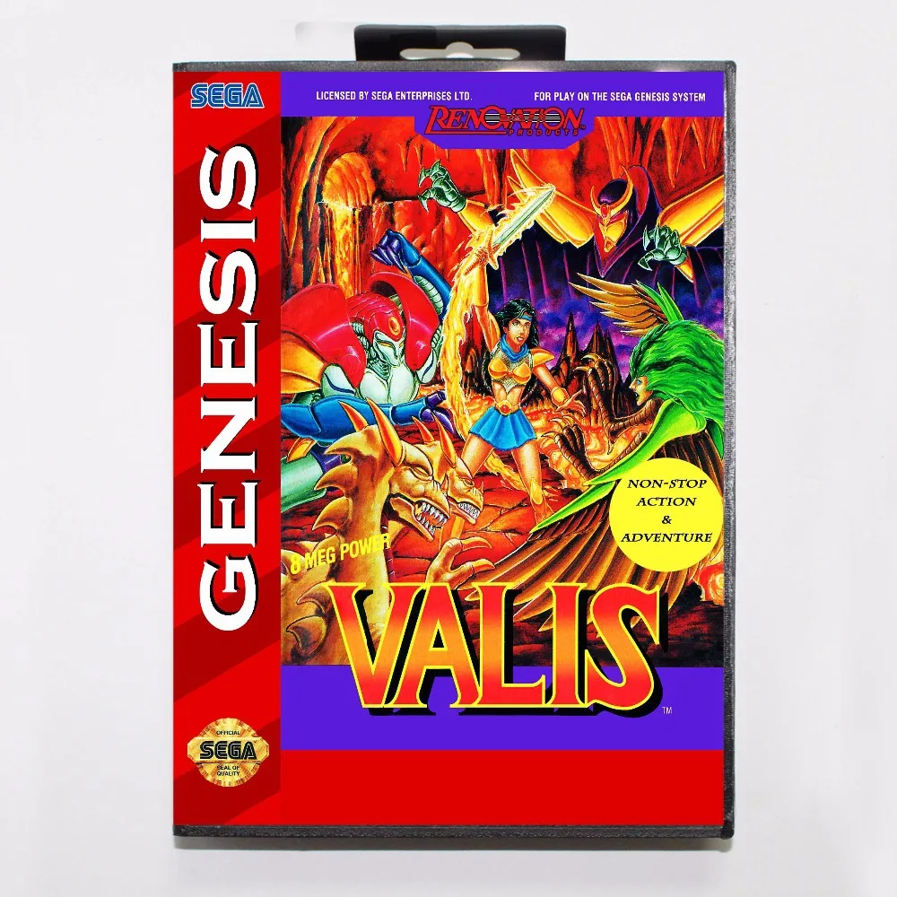 Валис 16 бит MD карточная игра с коробку для Sega игры Mega Drive/ Genesis | Электроника