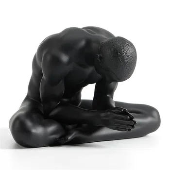 

Sales Resin Body Art Mold Nude Male Masculine Gas Decoration Silicone Mold Creative Home Accessories Gymnastics Sculpture L3145
