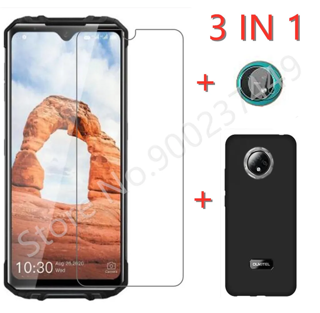 Защитное стекло для экрана и камеры OUKITEL WP8 Pro 3 в 1 | Мобильные телефоны аксессуары