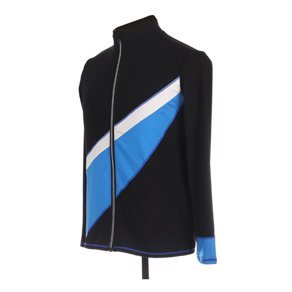 Women Girls Figure Ice Skating Jacket Skate Outfit Top Sportswear Gymnastics Dance Thermal Top Skating Compression Gym Coat