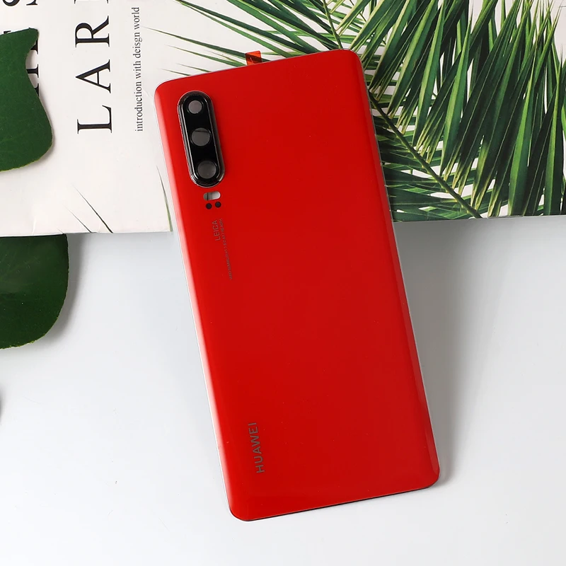 P 30 корпус для huawei P30 стеклянная задняя крышка батарейного отсека мобильный телефон запасные части чехол+ камера стекло наклейка клей
