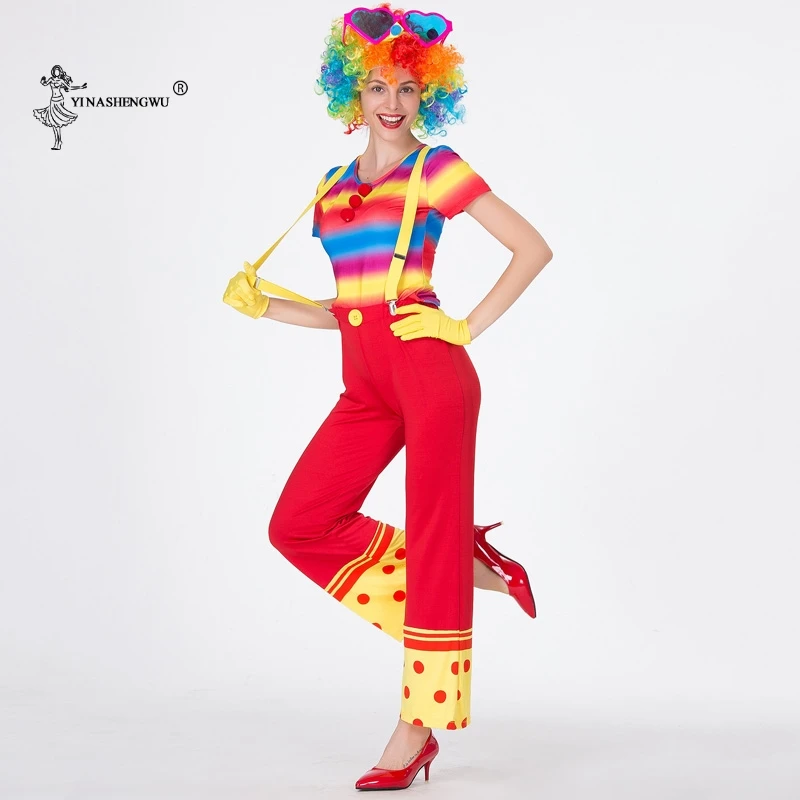 Костюмы Клоуна для косплея, костюм на Хэллоуин, вечерние костюмы для взрослых, карнавальные костюмы для взрослых, цирк, клоун, озорной Арлекин, одежда для косплея для женщин